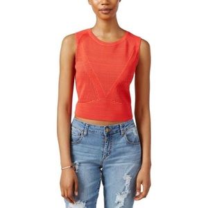 RACHEL Rachel Roy Campari Longline Knit Crop